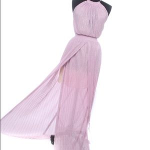 Just Cavalli mauve sparkle infused gown, size 36